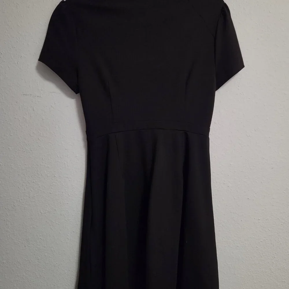 ModCloth High Society Keyhole Black Midi Dress Medium - Picture 5 of 9